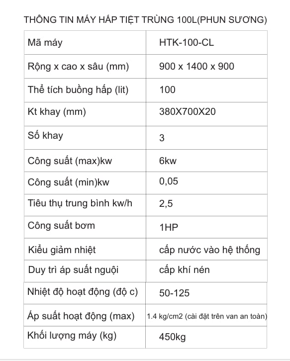 Máy hấp thanh trùng đồ hộp 100L